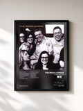 #noir Tableau de l'album Born Innocent de The Proclaimers, cadre noir, imprimé et encadré en France