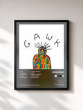 #noir Tableau de l'album Gawk de Vundabar, cadre noir, imprimé et encadré en France