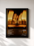 #noir Tableau de l'album The Last Goodbye Remixes N°.2 de ODESZA, cadre noir, imprimé et encadré en France