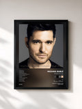 #noir Tableau de l'album Nobody but Me (Deluxe) de Michael Bublé, cadre noir, imprimé et encadré en France