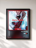 #noir Tableau de l'album Ego (Remixes) de Willy William, cadre noir, imprimé et encadré en France