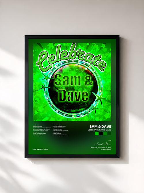 Sam & Dave · Celebrate: Sam & Dave — Affiche encadrée