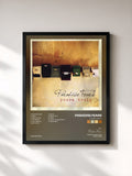 #noir Tableau de l'album Yours Truly de Paradise Fears, cadre noir, imprimé et encadré en France