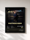 #noir Tableau de l'album Flashback de Matthias Reim, cadre noir, imprimé et encadré en France