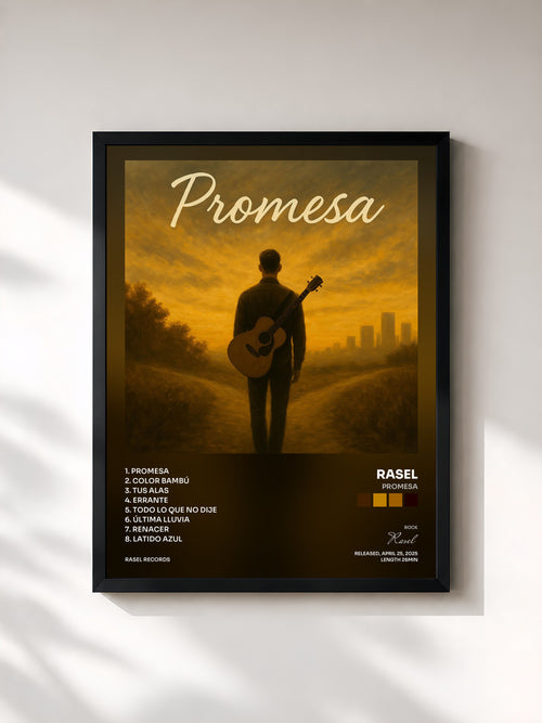 Rasel · Promesa — Affiche encadrée