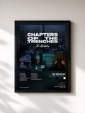 #noir Tableau de l'album Chapters Of The Trenches de Tee Grizzley, cadre noir, imprimé et encadré en France
