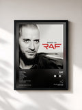 #noir Tableau de l'album Sono Io de Raf, cadre noir, imprimé et encadré en France