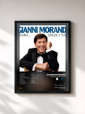 #noir Tableau de l'album Ancora...Grazie A Tutti de Gianni Morandi, cadre noir, imprimé et encadré en France
