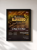 #noir Tableau de l'album Lo Mejor De Lo Mejor de Banda El Recodo, cadre noir, imprimé et encadré en France