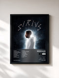 #noir Tableau de l'album SIRIUS de Sevn Alias, cadre noir, imprimé et encadré en France