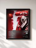 #noir Tableau de l'album Yes It's Yours! de k-os, cadre noir, imprimé et encadré en France