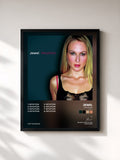 #noir Tableau de l'album Intuition (Remixes) de Jewel, cadre noir, imprimé et encadré en France