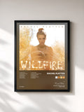 #noir Tableau de l'album Wildfire de Rachel Platten, cadre noir, imprimé et encadré en France
