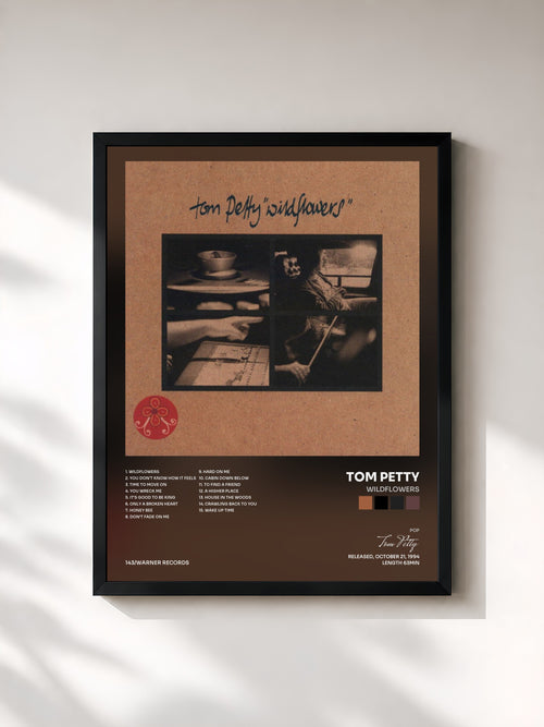 Tom Petty · Wildflowers — Affiche encadrée