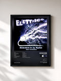 #noir Tableau de l'album Elettrico de Rancore, cadre noir, imprimé et encadré en France