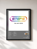 #noir Tableau de l'album The Last Dance de Steps, cadre noir, imprimé et encadré en France