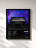 #noir Tableau de l'album String Theory de Hanson, cadre noir, imprimé et encadré en France