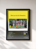 #noir Tableau de l'album Pero Yo No Lo Conozco de Los Lara, cadre noir, imprimé et encadré en France