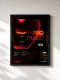 #noir Tableau de l'album Pro Mundo de Vibe, cadre noir, imprimé et encadré en France