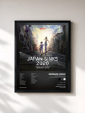 #noir Tableau de l'album Japan Sinks 2020 (Netflix Original Anime Series Soundtrack) de kensuke ushio, cadre noir, imprimé et encadré en France