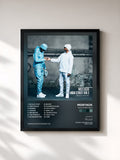 #noir Tableau de l'album High Street Kid 2 de Mostack, cadre noir, imprimé et encadré en France
