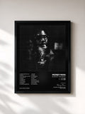 #noir Tableau de l'album Blackout: The Sequel de Money Man, cadre noir, imprimé et encadré en France