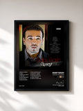 #noir Tableau de l'album Unsung The Album de Baby Bash, cadre noir, imprimé et encadré en France