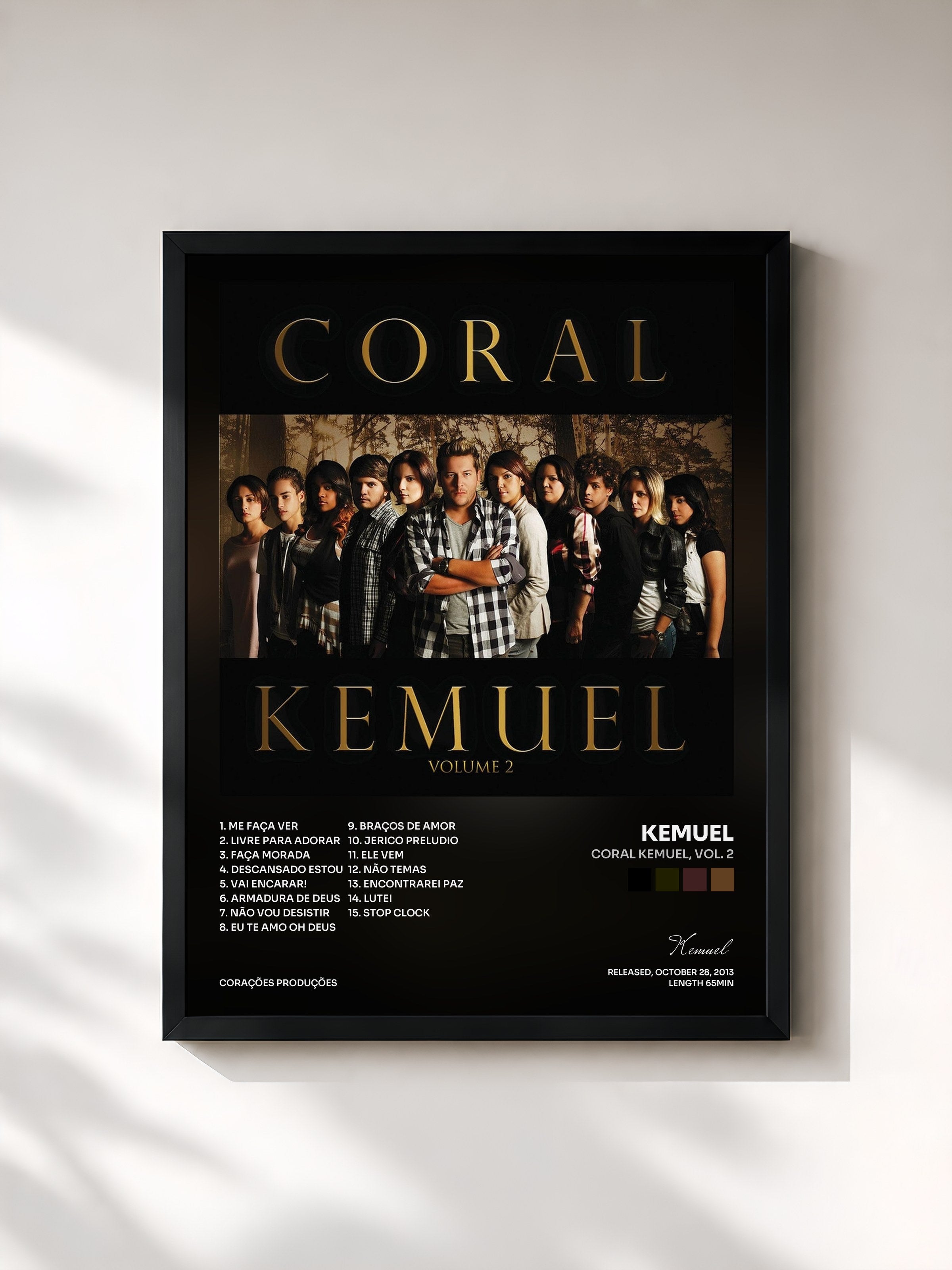 #noir Tableau de l'album Coral Kemuel, Vol. 2 de Kemuel, cadre noir, imprimé et encadré en France