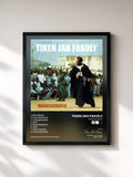 #noir Tableau de l'album Mangercratie de Tiken Jah Fakoly, cadre noir, imprimé et encadré en France
