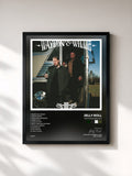 #noir Tableau de l'album Waylon & Willie III de Jelly Roll, cadre noir, imprimé et encadré en France