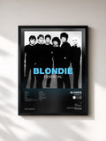 #noir Tableau de l'album Essential de Blondie, cadre noir, imprimé et encadré en France