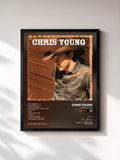 #noir Tableau de l'album Chris Young de Chris Young, cadre noir, imprimé et encadré en France