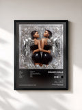 #noir Tableau de l'album Ungodly Hour (Chrome Edition) de Chloe x Halle, cadre noir, imprimé et encadré en France