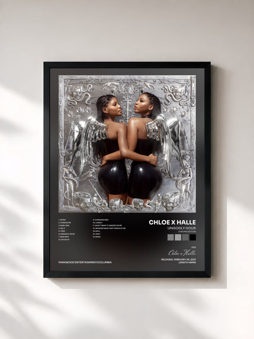 Chloe x Halle · Ungodly Hour (Chrome Edition) — Affiche encadrée