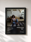 #noir Tableau de l'album Confidently Lost de Sabrina Claudio, cadre noir, imprimé et encadré en France