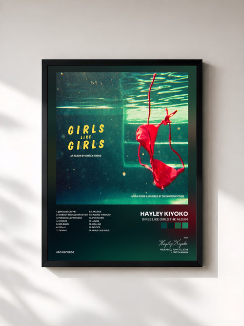 Hayley Kiyoko · girls like girls the album — Affiche encadrée