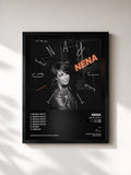 #noir Tableau de l'album Genau Jetzt de Nena, cadre noir, imprimé et encadré en France
