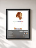 #noir Tableau de l'album Real de Belinda Carlisle, cadre noir, imprimé et encadré en France