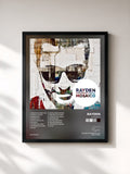 #noir Tableau de l'album Mosaico de Rayden, cadre noir, imprimé et encadré en France