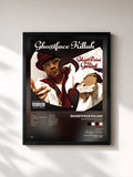 #noir Tableau de l'album GhostDeini The Great (Bonus Tracks) de Ghostface Killah, cadre noir, imprimé et encadré en France