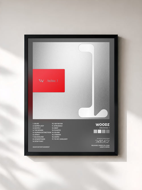WOODZ · Archive. 1 — Affiche encadrée