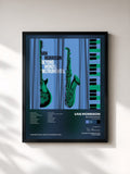 #noir Tableau de l'album Beyond Words (Instrumental) de Van Morrison, cadre noir, imprimé et encadré en France
