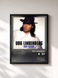 #noir Tableau de l'album Rudi Ratlos de Udo Lindenberg, cadre noir, imprimé et encadré en France