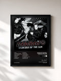 #noir Tableau de l'album Darkside Of The Sun de Tokio Hotel, cadre noir, imprimé et encadré en France