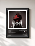 #noir Tableau de l'album Animal de Conor Maynard, cadre noir, imprimé et encadré en France