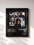 #noir Tableau de l'album Memory Lane de Shordie Shordie, cadre noir, imprimé et encadré en France