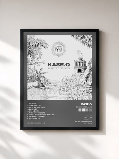 Kase.O · Remixes y Regalos — Affiche encadrée
