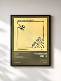 #noir Tableau de l'album Never Mind The Ballots de Chumbawamba, cadre noir, imprimé et encadré en France