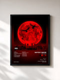 #noir Tableau de l'album Luna llena de Natos y Waor, cadre noir, imprimé et encadré en France