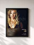 #noir Tableau de l'album Cry de Faith Hill, cadre noir, imprimé et encadré en France